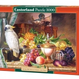 Puzzle 3000 piese Natură statică cu papagal, Josef Schuster