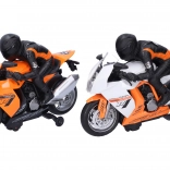 Motocicletă de curse cu pilot 28 cm cu lumină și sunet