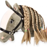 Căluț pe băț Hobby Horse siwek premium