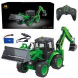 Excavator RC verde Huina 1:14