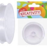 Fir de nailon transparent pentru mărgele 0,6 mm, 14 m