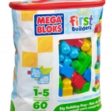 Mega Bloks First Builders sac mare cu cuburi (60 buc.)