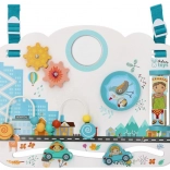 Tablă senzorială activă din lemn Copiii lumii