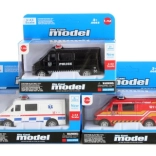 Mașinuță de salvare metalică cu mecanism de inerție