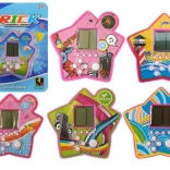 Joc electronic de buzunar TETRIS în formă de stea – mov