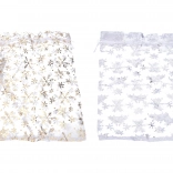 Pungă pentru cadou Organza cu fulgi de zăpadă 25x35 cm Crăciun
