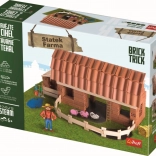 Trefl Brick Trick Fermă XL – set de construcție din cărămizi adevărate