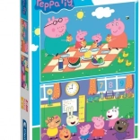 puzzle Peppa Pig 2×60 piese Clementoni
