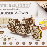 WOODEN CITY puzzle 3D Motocicletă Cruiser V-Twin 168 piese