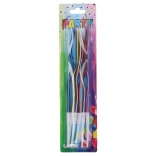 Lumânări răsucite colorate cu suporturi