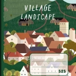 Caiet școlar A5 pătrățele 5 × 5 mm Satul, 20 file