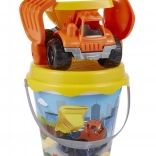 Găletușă pentru nisip cu camion de construcții și accesorii 17 cm