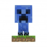 Lămpiță LED MINECRAFT – creeper albastră (10 cm)