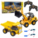 Set de construcții RC încărcător frontal și basculantă 1:24 2în1