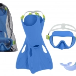 Set de snorkeling albastru mască, labe de înot și snorkel Bestway