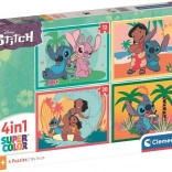Puzzle Stitch 4v1 de la Clementoni pentru copii