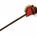 cal de pluș pentru copii pe băț