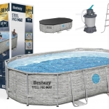 Piscina autoportantă Bestway Power Steel Swim Vista 427 x 250 x 100 cm