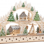 SMALL FOOT arcadă de Crăciun din lemn cu lumină și melodie