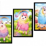 Mini tablou cu sclipici, lamă, 10 × 16 cm