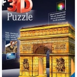 Puzzle 3D luminos Ediția de noapte Arcul de Triumf