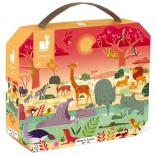 JANOD Puzzle în valiză Savana 54 piese