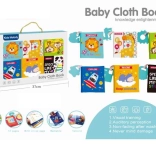 cărți textile pentru copii cu animale și jucărie de dentiție