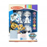 set creativ figurine de colorat Patrula Cățelușilor – 3 buc cu accesorii
