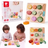 Set de tăiat legume din lemn Classic World
