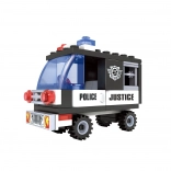 set de construcție compatibil bloxo mașină de poliție 48 piese