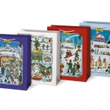 Pungă cadou de Crăciun mărimea L cu motive JOSEF LADA