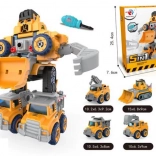 Robot 5‑în‑1 transformabil în vehicule DIY