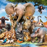 RAVENSBURGER puzzle Prieteni Africani 300 piese