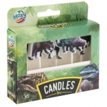 Lumânări aniversare 3D cu dinozauri, 5 bucăți