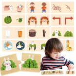 Puzzle din lemn cu imagini opuse VIGA