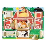 Fermă din lemn cu ușițe Hide & Seek de la Melissa & Doug