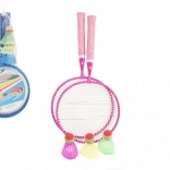 Set de badminton pentru copii – 2 rachete și 1 fluturaș în husă din plasă