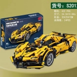 Set de construcție mașină sport galbenă 422 piese