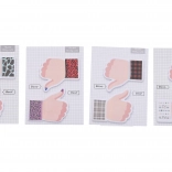 Bloc de notițe adeziv în formă de mână 7,3 × 10 cm, 4 variante