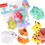 Animăluțe de baie din cauciuc – set 4 bucăți pentru copii 6+ luni