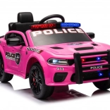 Mașinuță electrică de poliție pentru copii DODGE Charger – roz