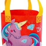 Set creativ – poșetă mov cu unicorn Roboței din fetru