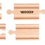 Șine de cale ferată și opritoare – set 6 buc