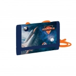 Portofel textil pentru copii Space, la gât, cu arici