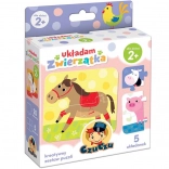 CzuCzu Puzzle Zguduiți Animalele - 5 Seturi