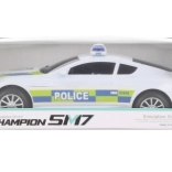 Mașină de poliție cu lumini și sunete, cu mecanism de evitare a obstacolelor