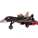Puzzle 3D din lemn avion de luptă