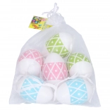 Ouă decorative din plastic colorate 4x6 cm