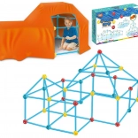 WOOPIE Mari Construcții Blocuri Set Cort Paie Tuburi 128 buc