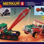 set de construcție Merkur 8 – 130 modele, 1405 piese, 5 straturi